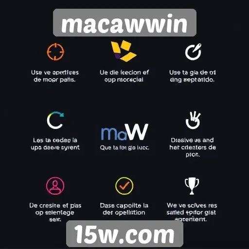 Funcionalidades do site macawwin para novos usuários