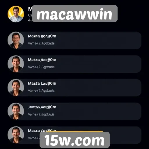 Feedback de usuários sobre a experiência no site macawwin